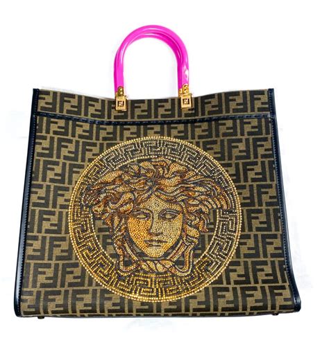 fendi Versace tote bag